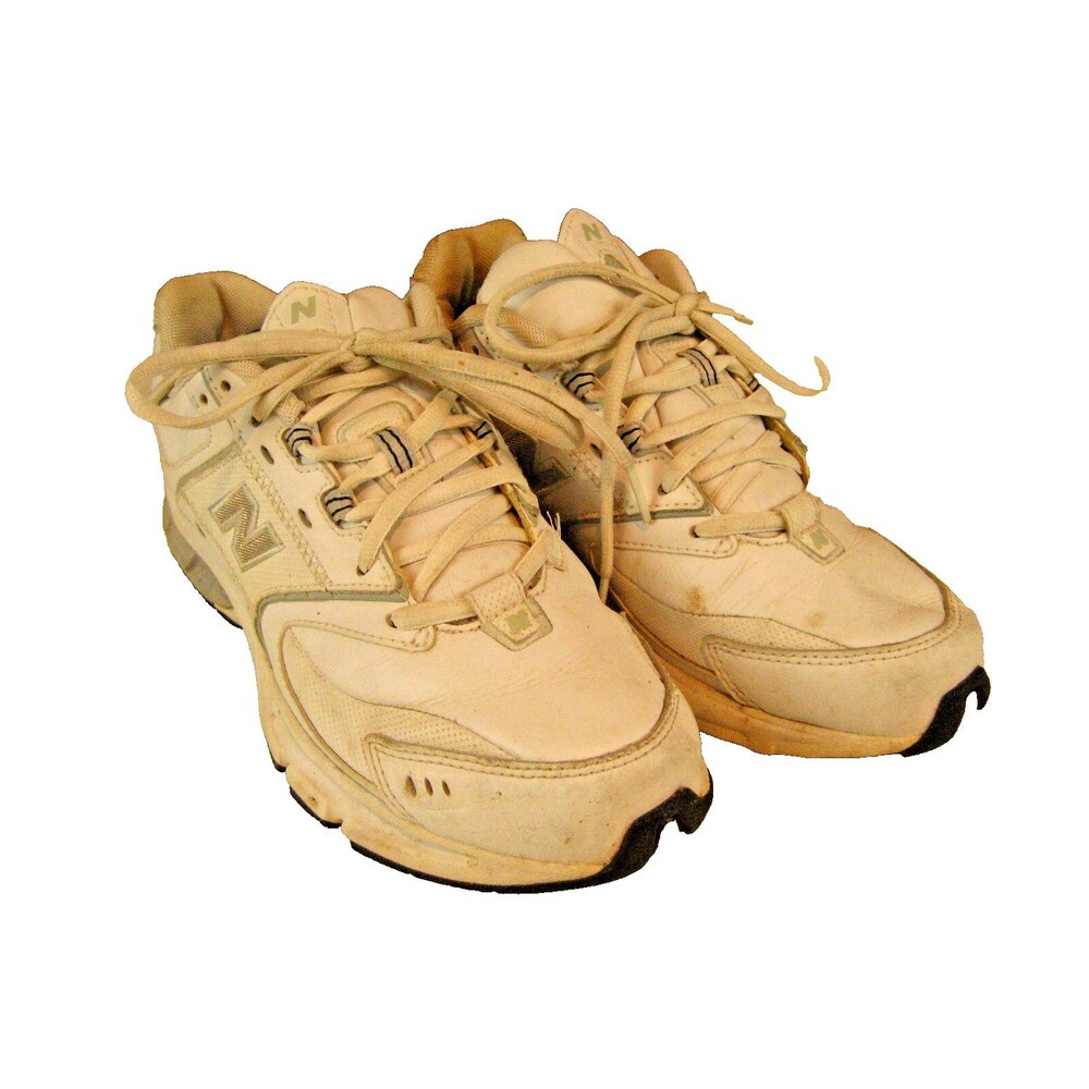 Mens New Balance SL1  White Comfort Foam Traction Sole Shoes sz 9